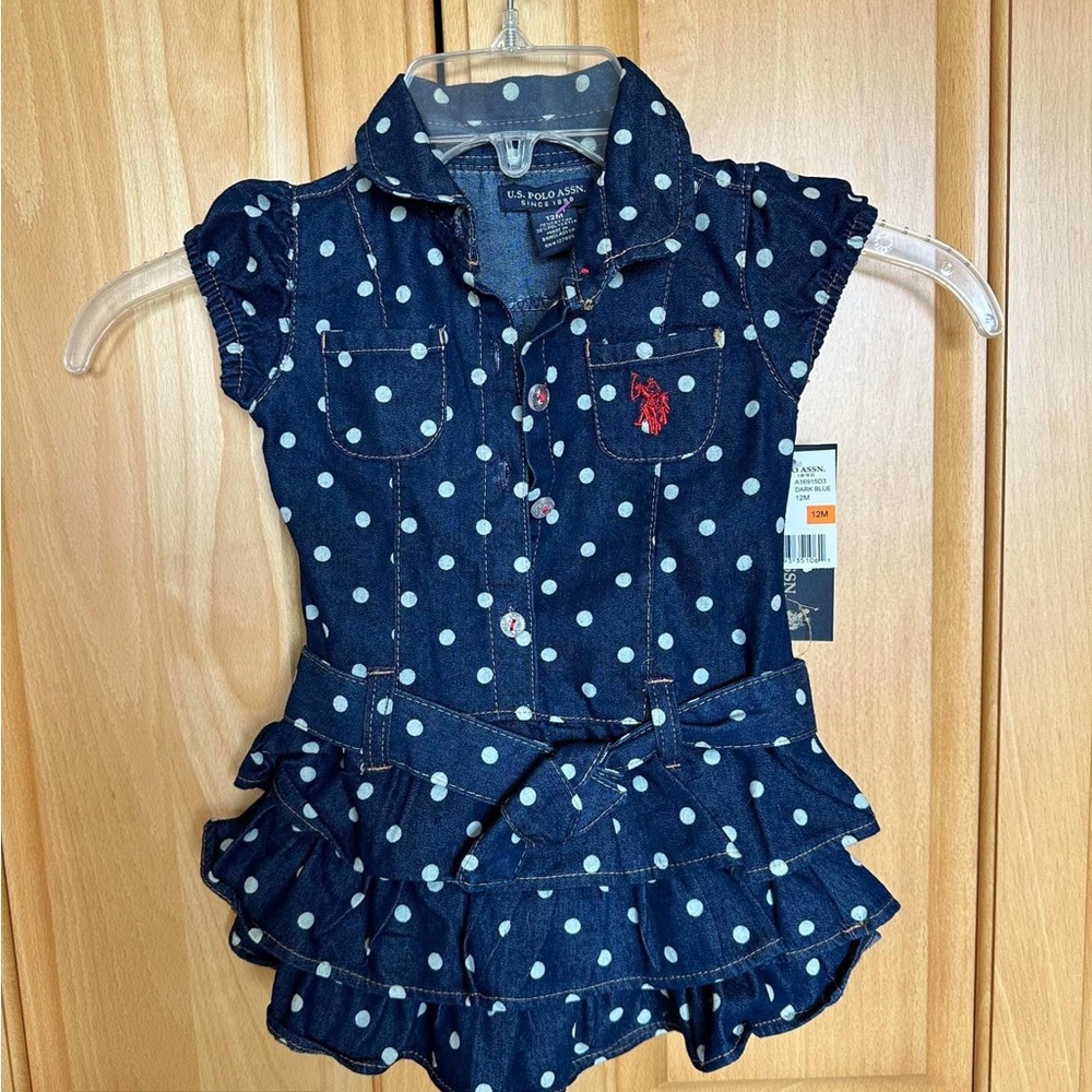 Polo baby dress with panties